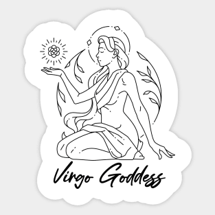 Virgo Goddess Sticker